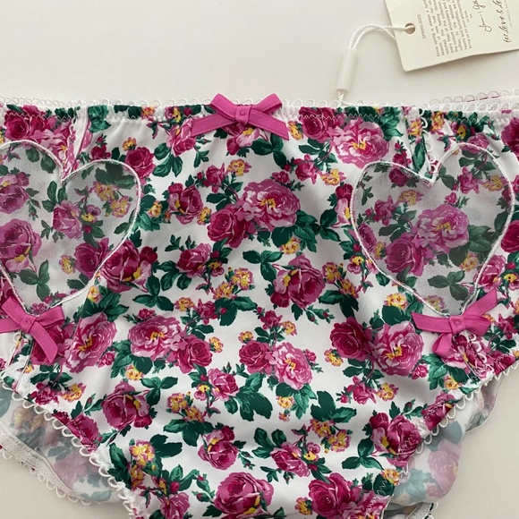 NWT For Love and Lemons 🍋 Heart Bloom High-Waist Cheeky Panty - Picture 4 of 5